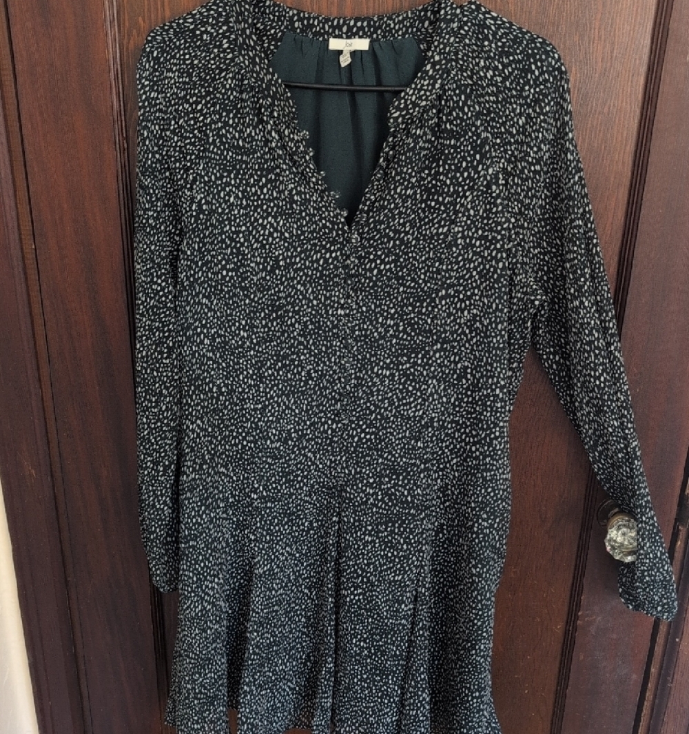 Joie Green Speckled V-Neck Women’s Dress - Picture 3 of 6